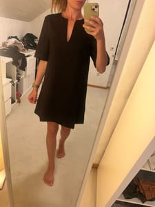 Damen Kleid mit V-Ausschnitt – Größe 34 – Braun – Bild 2 von 3