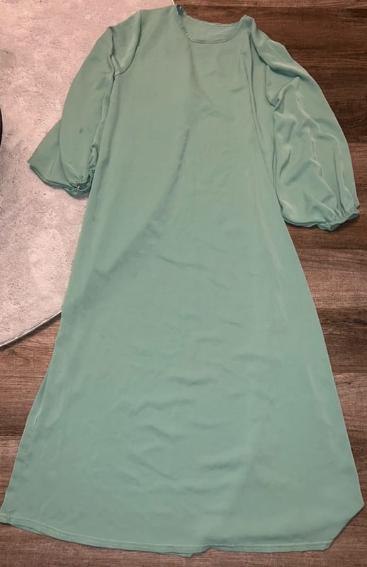 Damen abaya in mintgrün – Einheitsgröße