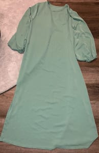 Damen abaya in mintgrün – Einheitsgröße