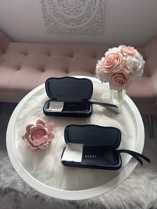 Gucci Brillen Etui schwarz samt