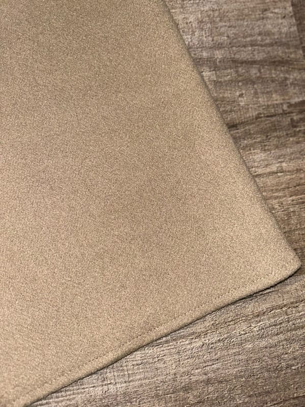 Langer beigefarbener Damen-Mantel ohne Verschluss – Einheitsgröße – Bild 3 von 3
