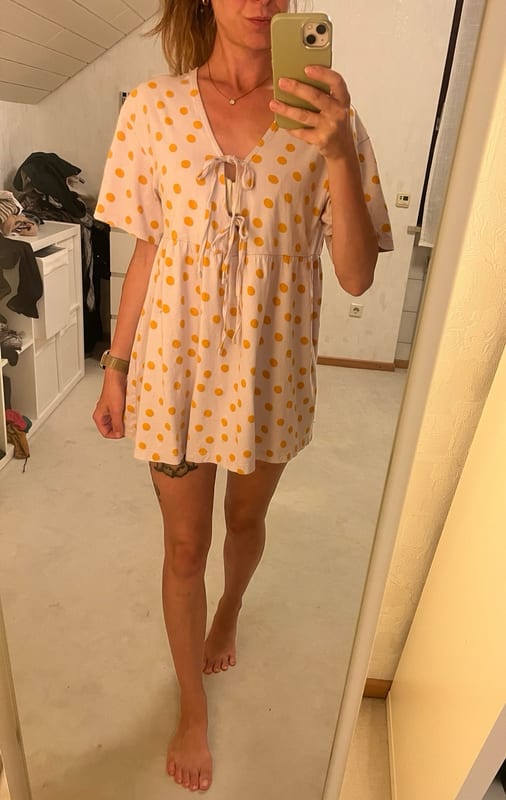 Damen Hängerchen Kleid – Größe 32 – Lila
