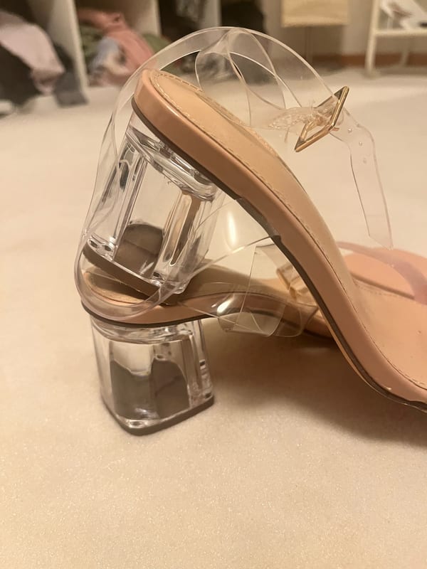 Damen Transparente/nudefarbend Sandalen – Größe 36 – Bild 2 von 3
