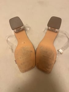Damen Transparente/nudefarbend Sandalen – Größe 36 – Bild 3 von 3