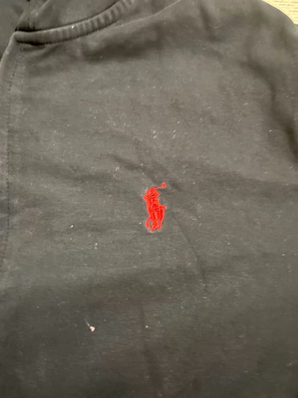 Herren Hoodie mit Reißverschluss in Schwarz – Größe M – Bild 2 von 3
