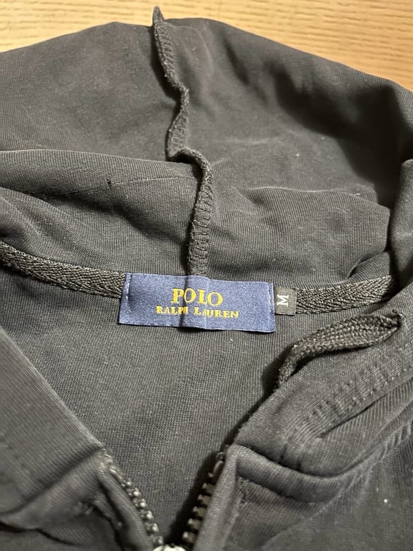 Herren Hoodie mit Reißverschluss in Schwarz – Größe M – Bild 3 von 3
