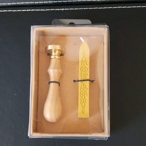 Wachssiegel-Set mit Holzgriff und Siegelstange – Bild 2 von 5