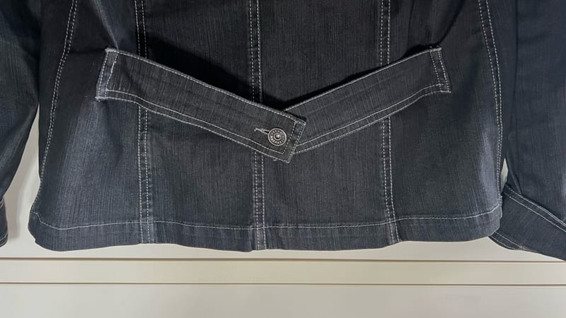 Damen Raffaello Rossi • Jeansjacke • Strass • Gr. 42 – Schwarz – Bild 4 von 12