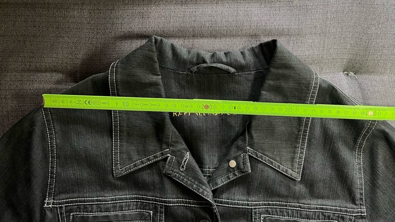 Damen Raffaello Rossi • Jeansjacke • Strass • Gr. 42 – Schwarz – Bild 10 von 12