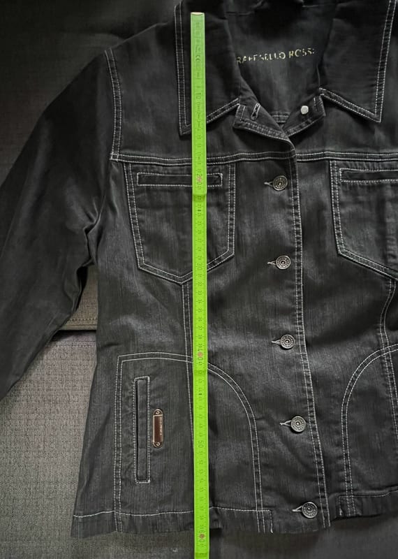 Damen Raffaello Rossi • Jeansjacke • Strass • Gr. 42 – Schwarz – Bild 11 von 12