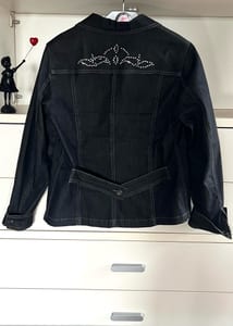 Damen Raffaello Rossi • Jeansjacke • Strass • Gr. 42 – Schwarz – Bild 2 von 12